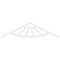 Ekena Millwork Pitch Classic Wagon Wheel Architectural Grade PVC Gable Pediment, 72"W x 18"H x 1"P (6/12) GPP072X018X100CWW - alternate 4
